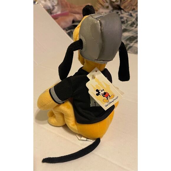 Disney Mickey Mouse 10 inch Pluto K9 Guard Dog Mickey Mouse dog plush football - Picture 4 of 5